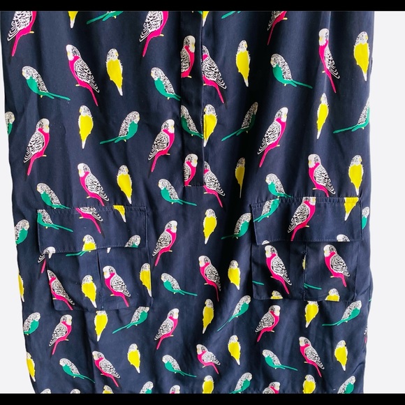 Banana Republic shift dress with birds, navy, 4 - Picture 5 of 6